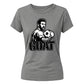 Messi GOAT Graphic Argentina Football Ladies T-Shirt