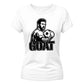 Messi GOAT Graphic Argentina Football Ladies T-Shirt