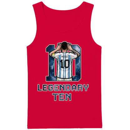 Messi Legendary Ten Argentina Football Men Tank Top