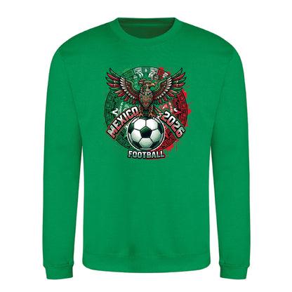 Mexico 2026 Aztec Eagle Football Unisex Sweatshirt