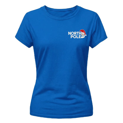 Minimal North Pole Christmas Ladies T-Shirt