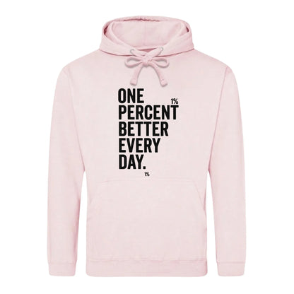 Minimal One Percent Better Every Day Graphic Unisex Hoodie