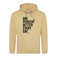 Minimal One Percent Better Every Day Graphic Unisex Hoodie