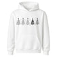 Minimalist Christmas Tree Line Art Christmas Kids Hoodie