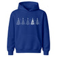 Minimalist Christmas Tree Line Art Christmas Kids Hoodie