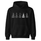 Minimalist Christmas Tree Line Art Christmas Kids Hoodie