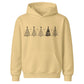 Minimalist Christmas Tree Line Art Christmas Kids Hoodie