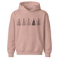 Minimalist Christmas Tree Line Art Christmas Kids Hoodie