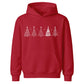 Minimalist Christmas Tree Line Art Christmas Kids Hoodie