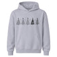 Minimalist Christmas Tree Line Art Christmas Kids Hoodie