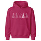 Minimalist Christmas Tree Line Art Christmas Kids Hoodie