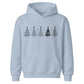 Minimalist Christmas Tree Line Art Christmas Kids Hoodie