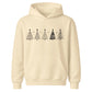 Minimalist Christmas Tree Line Art Christmas Kids Hoodie