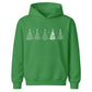 Minimalist Christmas Tree Line Art Christmas Kids Hoodie