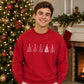 Minimalist Christmas Trees Graphic Unisex Sweatshirt