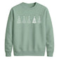 Minimalist Christmas Trees Graphic Unisex Sweatshirt