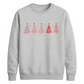 Minimalist Christmas Trees Graphic Unisex Sweatshirt
