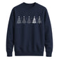 Minimalist Christmas Trees Graphic Unisex Sweatshirt
