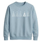 Minimalist Christmas Trees Graphic Unisex Sweatshirt