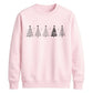 Minimalist Christmas Trees Graphic Unisex Sweatshirt