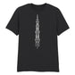 Minimalist Minaret Line Art Eid Printed Unisex T-Shirt