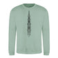 Minimalist Minaret Line Art Eid Printed Unisex Sweatshirt