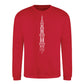 Minimalist Minaret Line Art Eid Printed Unisex Sweatshirt