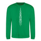 Minimalist Minaret Line Art Eid Printed Unisex Sweatshirt