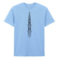 Minimalist Minaret Line Art Eid Printed Unisex T-Shirt