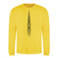 Minimalist Minaret Line Art Eid Printed Unisex Sweatshirt