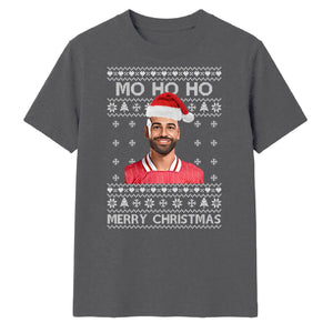 Mo Salah Mo Ho Ho Festive Graphic Christmas Unisex T-Shirt