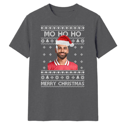 Mo Salah Mo Ho Ho Festive Graphic Christmas Unisex T-Shirt