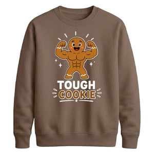 Muscular Tough Cookie Graphic Christmas Unisex Sweatshirt