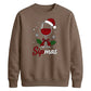 Festive Sipmas Wine Glass Print Christmas Unisex Sweatshirt