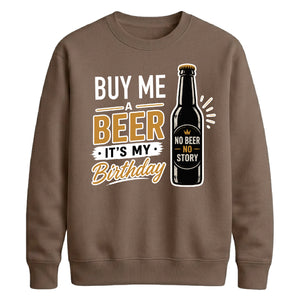 Birthday Gift Sweatshirt | Retro Beer Party Design for Him