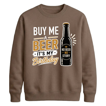 Retro Beer Party personliased Happy Birthday Sweatshirt