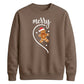 Merry Gingerbread Half Heart Christmas Unisex Sweatshirt