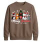 Meowy Cat Tree Graphic Print Christmas Unisex Sweatshirt