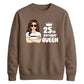 Glam Birthday Queen Personliased Happy Birthday Sweatshirt