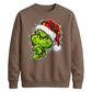 Clever smirking holiday face Christmas Unisex Sweatshirt