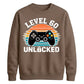 60th Birthday Unisex Sweatshirt Level 60 Unlocked Retro Gamer