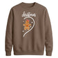 Gingerbread Girl Swirl Heart Christmas Unisex Sweatshirt