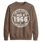 60th Birthday Unisex Sweatshirt Made in 1966 Limited Edition Vintage