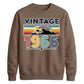 60th Birthday Unisex Sweatshirt Vintage 1966 Retro Mountain Sunset