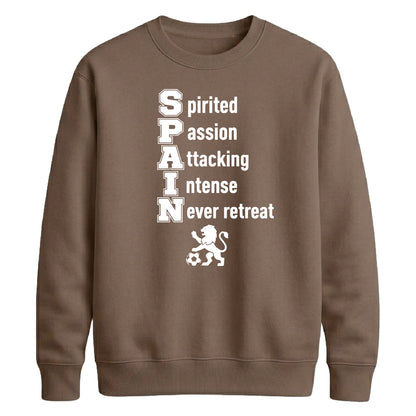 Squad Spain football tournament sweatshirt