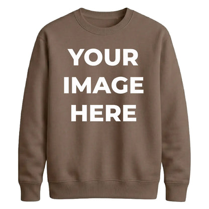 Upload custom Image placement comfy top unisex sweatshirt