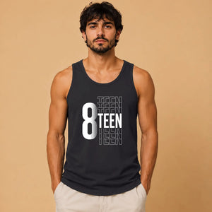 Funny 18th Birthday Men Tank Top New Officially Adultish