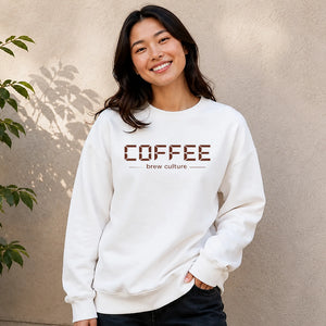 Modern Brew Culture Digital Block Slogan Unisex Sweatshirt