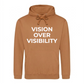 Modern Vision Over Visibility Slogan Graphic Unisex Hoodie