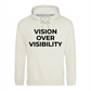 Modern Vision Over Visibility Slogan Graphic Unisex Hoodie